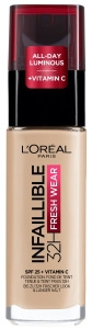 L`Oreal Infaillible 24H Fresh Wear Foundation długotrwały podkład w płynie 130 Beige Peau 30ml